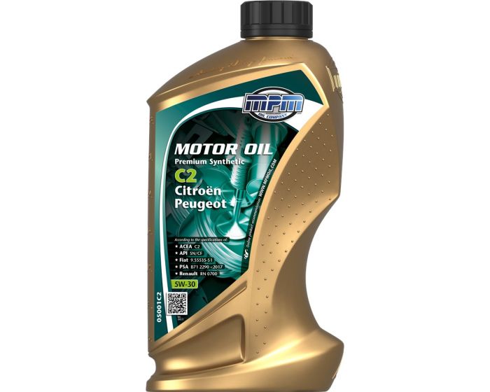 Motorolie-synthetisch-5W30-Premium-C2-Citroën-/-Peugeot-(MID-SAPS)-1-l