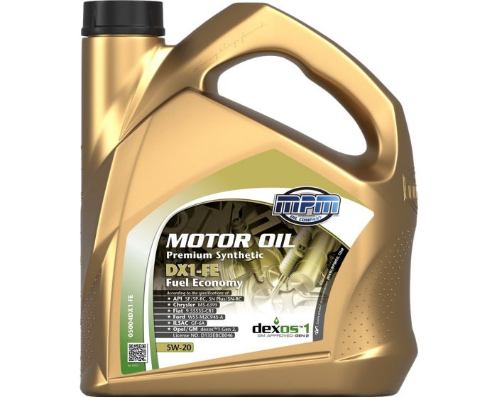 Motorolie-synthetisch-5W20-Premium-Synthetic-DX1-Fuel-Economy-4-l